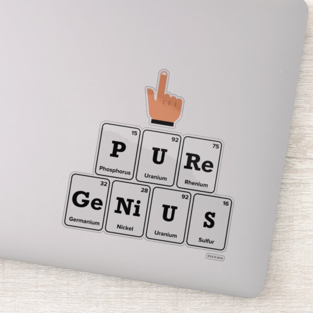 Pure Genius Sticker (Detail)
