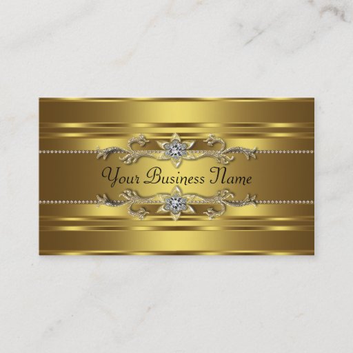 Customizable Pure Gold Business Cards