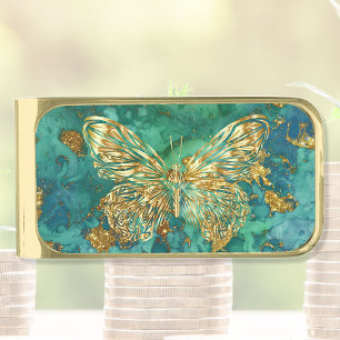 Pure Gold Butterfly Money Clip