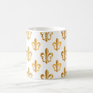 Pure Gold Fleur de Lis Coffee Mug