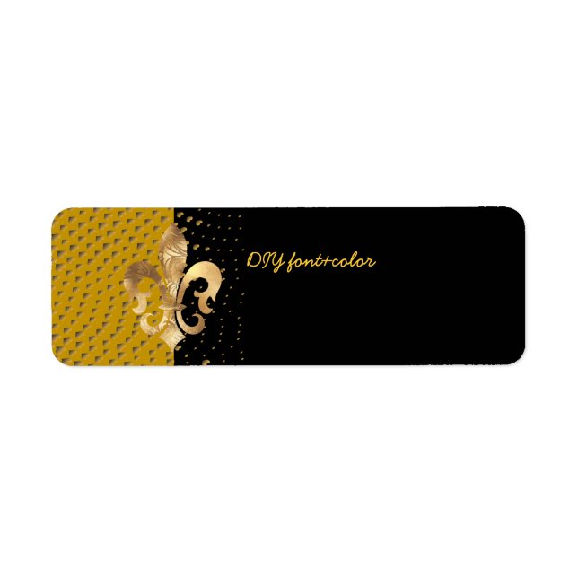Pure Gold Fleur de Lis Label (Front)