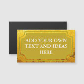 PURE GOLD LEAF Pattern + your text / ideas (Front/Back)