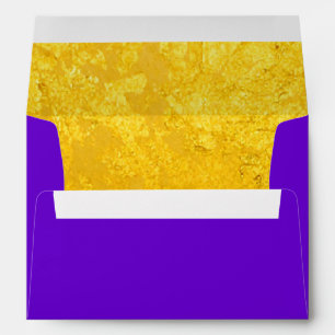 PURE GOLD LEAF Pattern + your text / photo Envelope