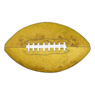 PURE GOLD LEAF Pattern + your text / photo Football