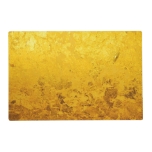 Pure Gold Leaf Pattern + Your Text / Photo Placemat at Zazzle