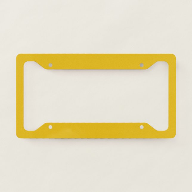Pure Gold License Plate Frame (Front)