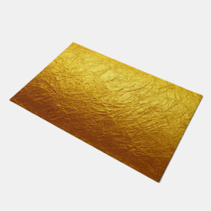 PURE GOLD PAPER Pattern + your text / photo Doormat