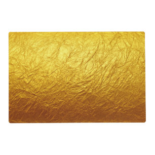 PURE GOLD PAPER Pattern + your text / photo Placemat