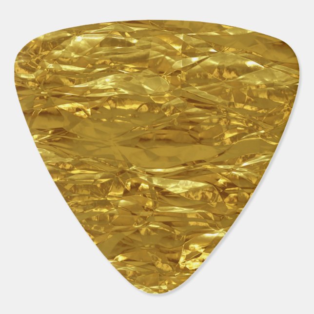 PURE GOLD pattern / gold foil Guitar Pick (Back)
