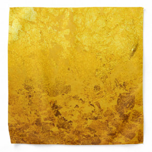 PURE GOLD pattern / gold leaf Bandana