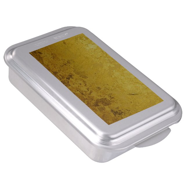 PURE GOLD pattern / gold leaf Cake Pan (Side)