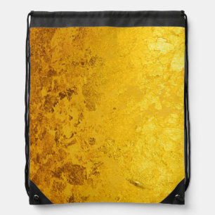 PURE GOLD pattern / gold leaf Drawstring Bag