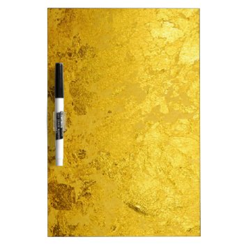 Pure Gold Pattern / Gold Leaf Dry-erase Board by EDDArtSHOP at Zazzle
