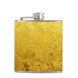 PURE GOLD pattern / gold leaf Flask