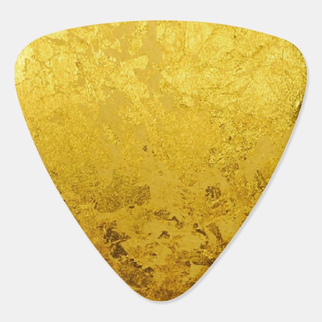 PURE GOLD pattern / gold leaf Guitar Pick (Back)