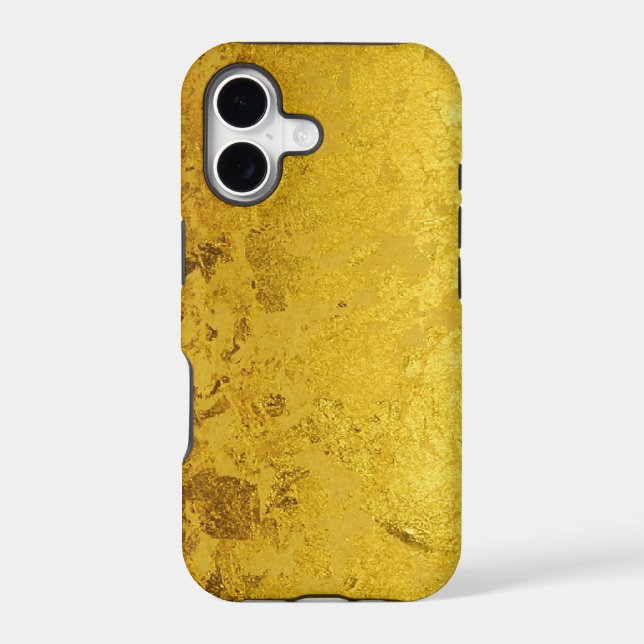 PURE GOLD pattern / gold leaf Iphone Case (Back)