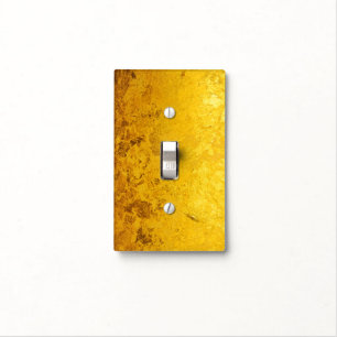PURE GOLD pattern / gold leaf Light Switch Cover