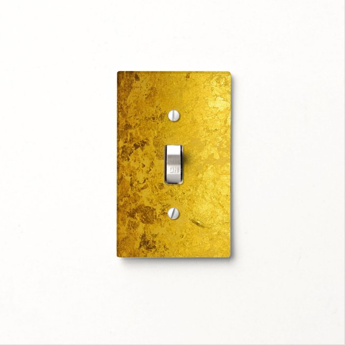 PURE GOLD pattern / gold leaf Light Switch Cover