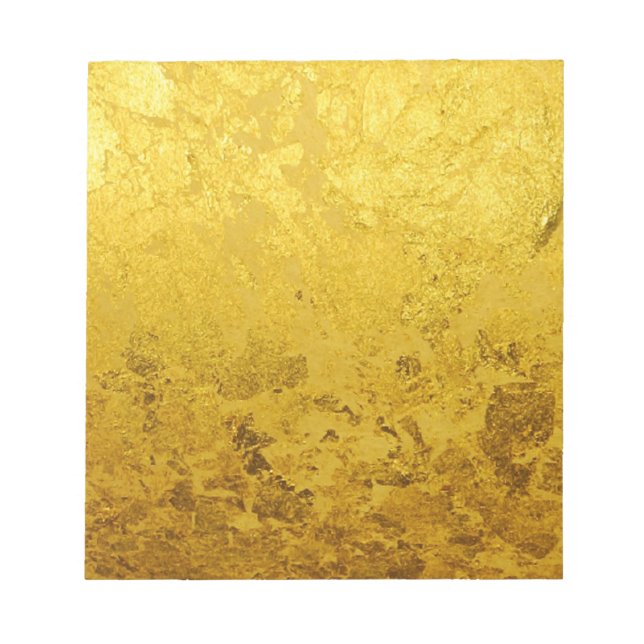 PURE GOLD pattern / gold leaf Notepad (Front)