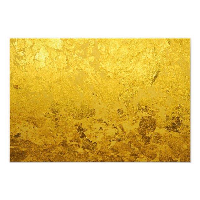 PURE GOLD pattern / gold leaf Photo Print (Front)