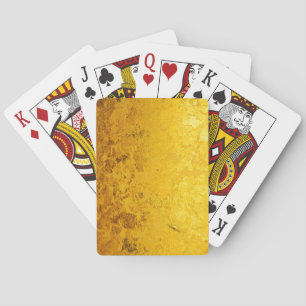 PURE GOLD pattern / gold leaf Poker Cards