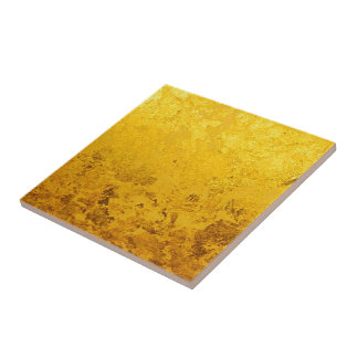 PURE GOLD pattern / gold leaf Tile