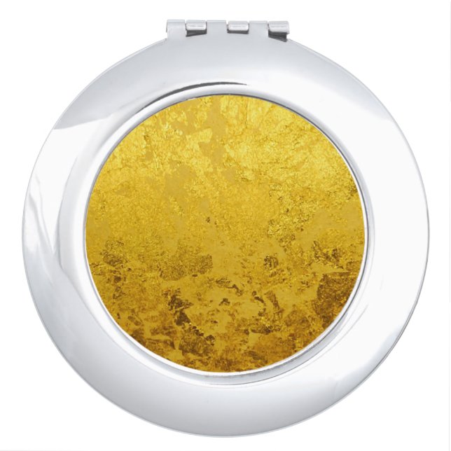 PURE GOLD pattern / gold leaf Vanity Mirror (Front)