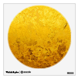 PURE GOLD pattern / gold leaf Wall Decal