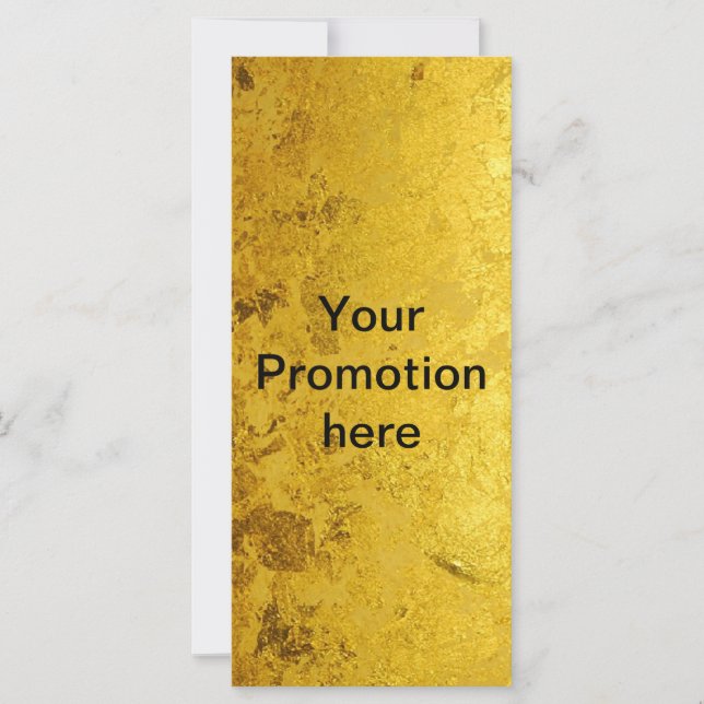 PURE GOLD pattern / gold leaf + your text (Front)