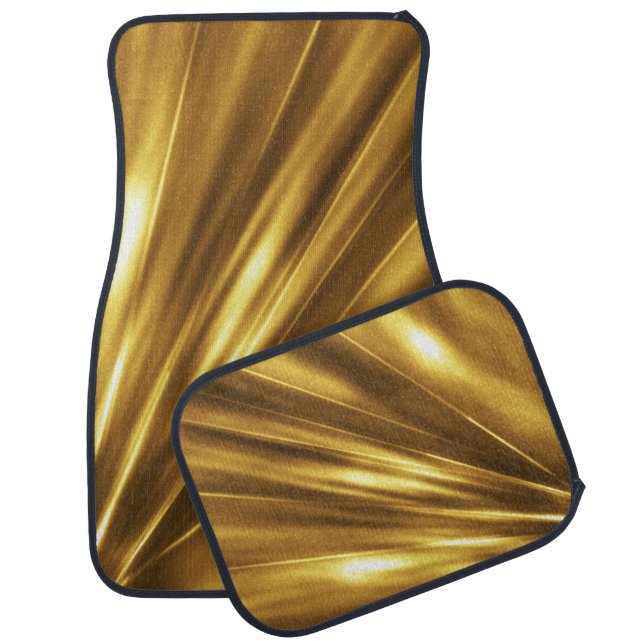 PURE GOLD pattern / gold shine Car Floor Mat (Set)