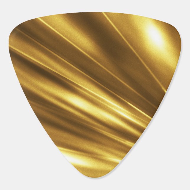 PURE GOLD pattern / gold shine Guitar Pick (Back)