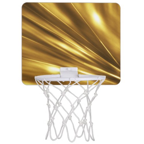 PURE GOLD pattern  gold shine Mini Basketball Hoop