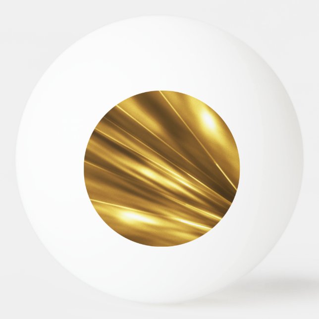 PURE GOLD pattern / gold shine Ping Pong Ball (Back)