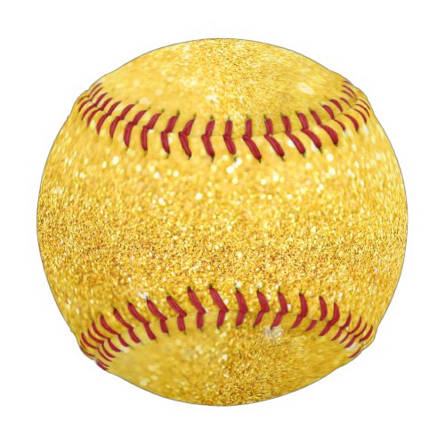 PURE GOLD Sparkles Pattern  your text  photo Baseball