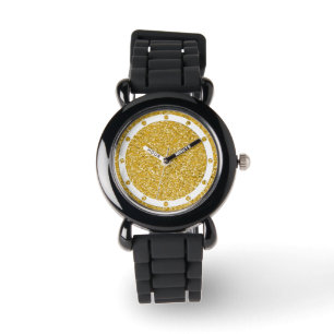 PURE GOLD Splatter Pattern + your image Watch