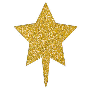 PURE GOLD Splatter Pattern + your text Cake Topper