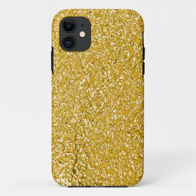 PURE GOLD Splatter Pattern + your text Case-Mate iPhone Case (Back)