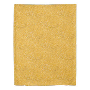 PURE GOLD Splatter Pattern + your text / ideas Duvet Cover