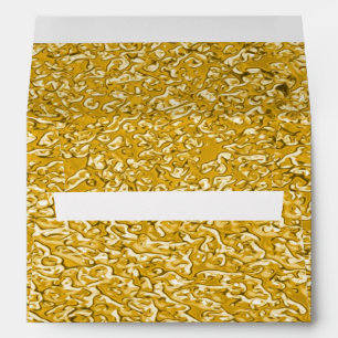 PURE GOLD Splatter Pattern + your text / photo Envelope