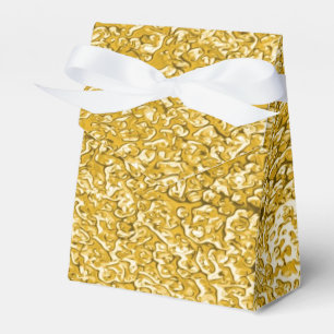 PURE GOLD Splatter Pattern + your text / photo Favor Boxes