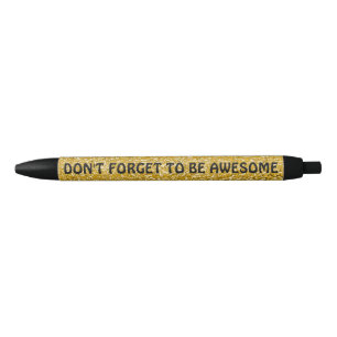 PURE GOLD Splatter Pattern + your text / photo Pen