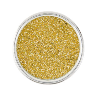 PURE GOLD Splatter Pattern + your text / photo Pin