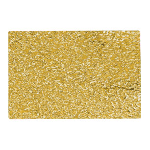PURE GOLD Splatter Pattern + your text / photo Placemat