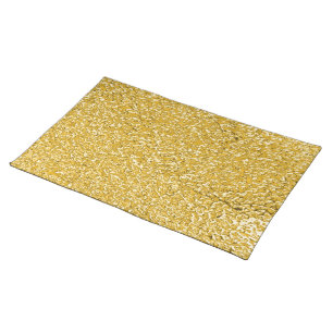 PURE GOLD Splatter Pattern + your text / photo Placemat