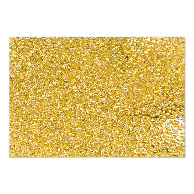 PURE GOLD Splatter Pattern + your text / photo Print (Front)