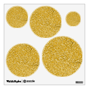 PURE GOLD Splatter Pattern + your text / photo Wall Decal