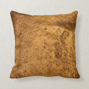 Pure gold throw pillow