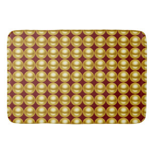 PURE GOLDEN PEARL + your backgr. & ideas Bathroom Mat