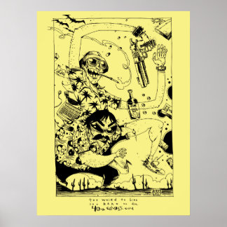 Pure Gonzo Print/Poster Poster
