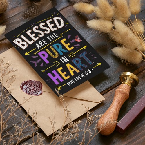 Pure Heart Blessings Postcard